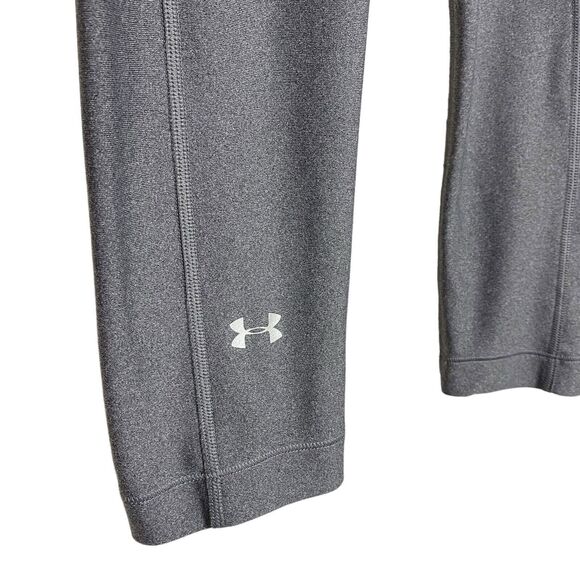 Under Armour Compression Leggings Womens XS Gray Capri HeatGear Workout Gym UA - Picture 4 of 6